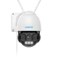 Reolink 5MP PTZ WiFi IP monitorovacia kamera pre vonkajšie použitie, 5-násobný optický zoom, 60 m plnofarebné nočné videnie, 2,4/5GHz WiFi kamera pre vonkajšie použitie s detekciou osôb/vozidiel, automatické sledovanie, cloudové/SD úložisko, IP66, RLC-523WA
