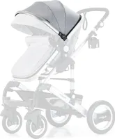 Daliya® Sonnenverdeck für Bambimo Kinderwagen inkl. Rahmen ( Grau )