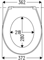 Haro WC-Sitz Atoll ES-Scharn. nicht abnehmbar weiß alpin