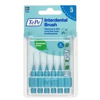 TePe | Interdentalbürsten 0,6mm - Blau - 6 Stück - Für empfindliche Zähne und Zahnfleisch