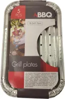 grillset Aluminium 5-teilig silber