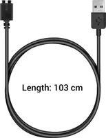 kwmobile kompatibel für Polar M430 USB Ladekabel - Charger für Smart Watch - Fitnesstracker Ersatzkabel