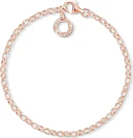 THOMAS SABO Charm-Armband Silber rosévergoldet X0243-415-40