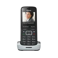 Gigaset Premium 300 HX, DECT-Telefon, Kabelloses Mobilteil, Freisprecheinrichtung, 500 Eintragungen, Anrufer-Identifikation, Schwarz, Silber