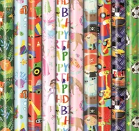 Geschenkpapier Kinder 2m x 0,7 m - 10 Rollen