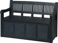 COUNTRYSIDE® Truhenbank 280l Kunststoff |Inkl. Hängeschloss-Vorrichtung | Passend für 2 Personen