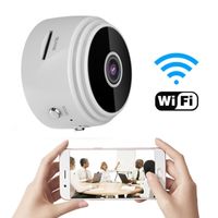 Mini Kamera 1080P Überwachungskamera Aussen WLAN WiFi Home Security Weiß Überwachung mit Nachtsicht