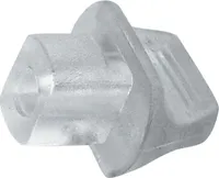 10 Stück homeXpert Schlüsselstop aus Gummi, transparent, mit Griffnoppe