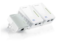 TP-LINK TL-WPA4220T KIT AV500 Powerline Universal WiFi Range Extender, 2 Ethernet Ports, Network Kit - Bridge - HomePlug AV (HPAV)