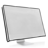 kwmobile Schutzhülle kompatibel mit 20-22" Monitor - Hülle PC Bildschirm - Computer Cover Case - Weiß