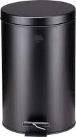 Dirt Devil Tretmülleimer 12L – Mülleimer Küche mit Soft Close – Abfalleimer aus Edelstahl – Herausnehmbarer Inneneimer – Küchenmülleimer Rund - 27,5 x 25,5 x 40,2 CM – Schwarz