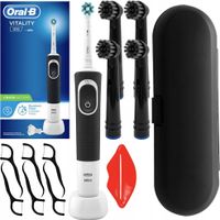Elektrische Zahnbürste Oral-B Vitality CrossAction Schwarz + Zubehör