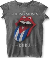 The Rolling Stones - "Havana Cuba" T-Shirt für Damen RO2106 (XXL) (Anthrazit)