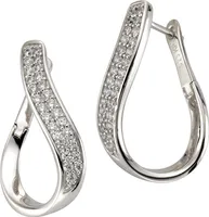 Celesta Silber Ohrring 925/- Sterling Silber Zirkonia