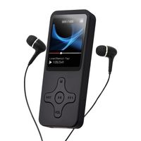 Bluetooth MP3 MP4 Player 2,4 Zoll Musikspieler FM Radio HiFi Bass LCD Display 