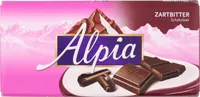 Alpia Zartbitter Schokolade mit zartschmelzendem Geschmack 100g