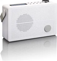 Lenco PDR-030WH - Tragbares DAB+/FM-Radio mit Weckerfunktion - Weiß
