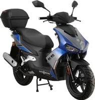 Motorroller Mustang FI 50 ccm 45 kmh EURO 5 blau-grau inkl. Topcase