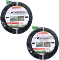 2er Set Garten Perlschlauch 15 Meter Bewässerungsschlauch Tropfschlauch mit Löchern Perl Wasserschlauch Schlauch
