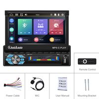 Eunavi Universal One 1 Din Auto Multimedia Player Auto DVD Radio Audio GPS Navigation 1din Headunit Bluetooth WIFI USB