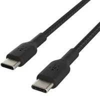 Belkin kábel USB-C/USB-C s plášťom, 1 m, čierny