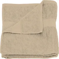 Badetuch beige 100x150 cm Baumwolle schnelltrocknend Frottee Frottiertuch groß