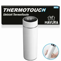 THERMOTOUCH Chytrá termoska Termoska Konvice na kávu Konvice na čaj Nerezová ocel
