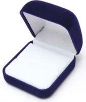 Schmuck-Ohrring-Ring-Display-Aufbewahrungs-Organizer, quadratisch, Geschenkverpackung-Blau