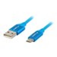 Lanberg CA-USBM-20CU-0010-BL, 1 m, Micro-USB A, USB A, USB 2.0, 480 Mbit/s, Blau