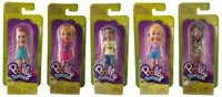 Mattel Polly Pocket Modepuppen verschiedene Outfits, 5er-Set Sammelfiguren