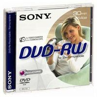Sony Wiederbeschreibbare DVD - DVD-RW Rohling - 1,40 GB - 1er Pack - 80 mm Mini - 30 Minute(n) Maximale Aufnahmezeit