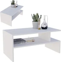 CraftPAK moderner & stabiler Couchtisch für Wohnzimmer aus Holzwerkstoff