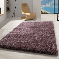 Carpetsale24 Shaggy Teppich Wohnzimmer Hochflor Teppich Einfarbig Meliert Design Flauschig Weich Grösse 280x370 cm