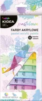 Kidea akrylové pastelové barvy 12 barev 12 ml