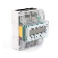 Digital Stromzähler 3-Phasen-4-Draht Strom Zähler Drehstrom-zähler Messgerät mit LCD-Displa für DIN Hutschiene