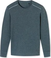 Schiesser Herren Shirt Langarm blau-mel. 6