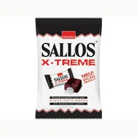 Sallos X Treme tvrdý karamel s lékořicovou náplní salmiak 150g