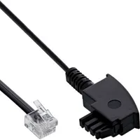 Kabel InLine® TAE-F, do rozgałęźnika DSL, TAE-F ST do Western 6/2 DEC ST, 2 m