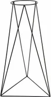 HowHomely Modernes Pflanzengestell - Stilvolles und Schlichtes Design - Schwarz - 90 cm