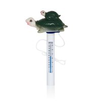 Zelsius Pool Thermometer Schwimmend | Schildkröte | 12x6x21cm | Poolthermometer