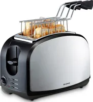 Trisa Crispy Snack Toaster Edelstahl, Schwarz (7361.4212)