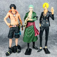 3pc 28cm Anime One Piece PVC Action Figur Sammlung Modell Spielzeug