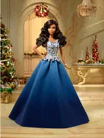 2016 Holiday Barbie im blauen Kleid