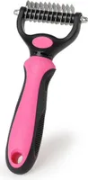 Fellbürste Pink Entfilzungskamm Unterfellbürste Hundebürste Unterfellkamm DE
