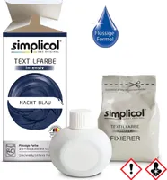 Simplicol textilní barvivo intenzivní vše v 1 v noční modré barvě