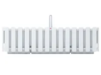 nabbi Selbstbewässernder Balkonkasten aus Kunststoff DDEF600W 58 cm - weiß