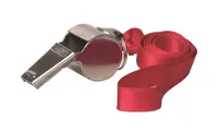 Sunflex Trillerpfeife Sound | Pfeife Pfeifen aus Metall mit Kordel Halsband Fußball Hundetraining