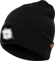 Wintermütze mit Taschenlampe - schwarz Trizand 22663