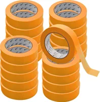 ARLI 20x Kreppband Goldband 30 mm x 50m Acrylat Abdeckbänder für Maler und Lackierer economy