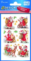 AVERY Zweckform ZDesign Weihnachts-Sticker Weihnachtsmänner 2 Blatt á 6 Sticker